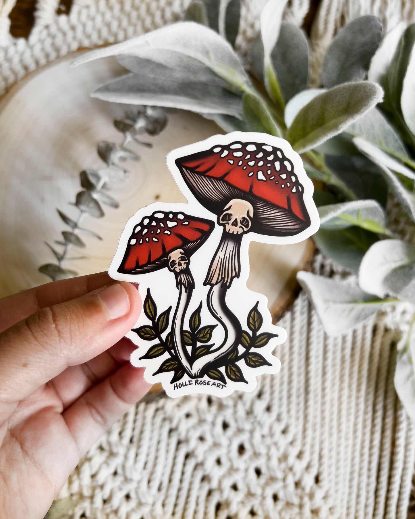 Macabre Mushroom Sticker