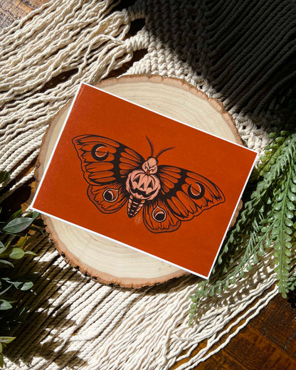 Pumpkin Moth Print