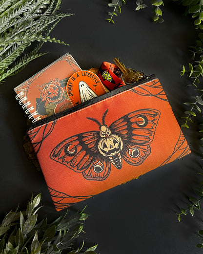 Pumpkin Moth Canvas Bag
