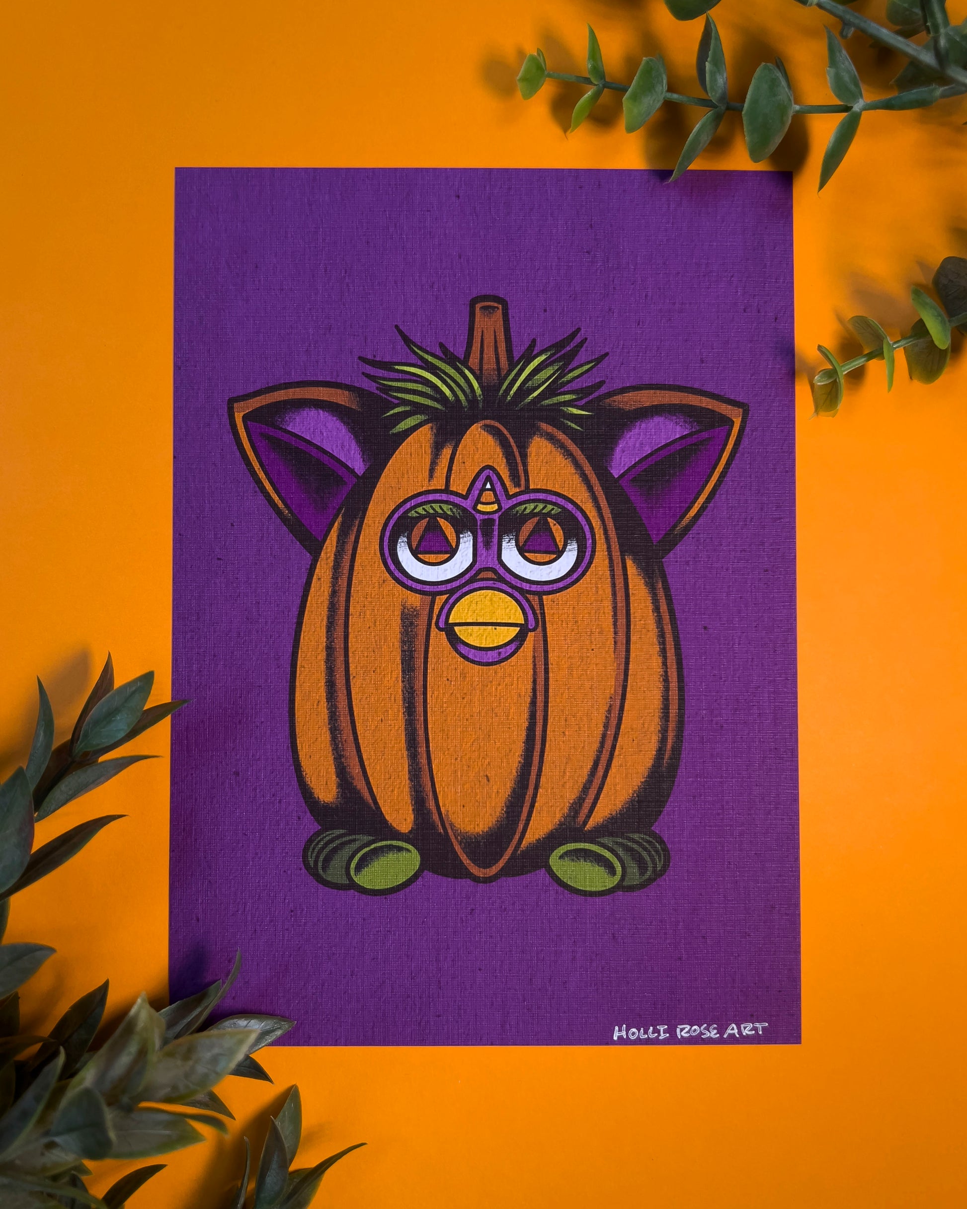 pumpkin furb print