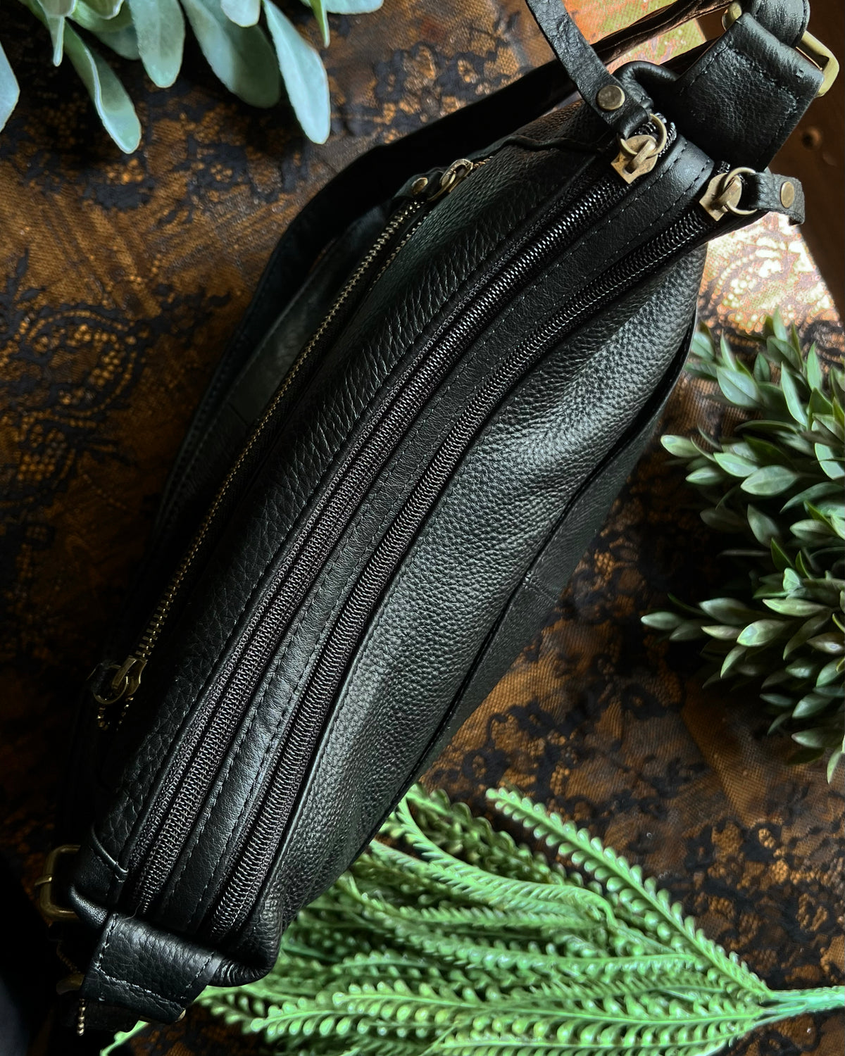 Rat Hand Painted Leather Purse