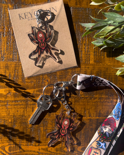 All Seeing Spider Keychain