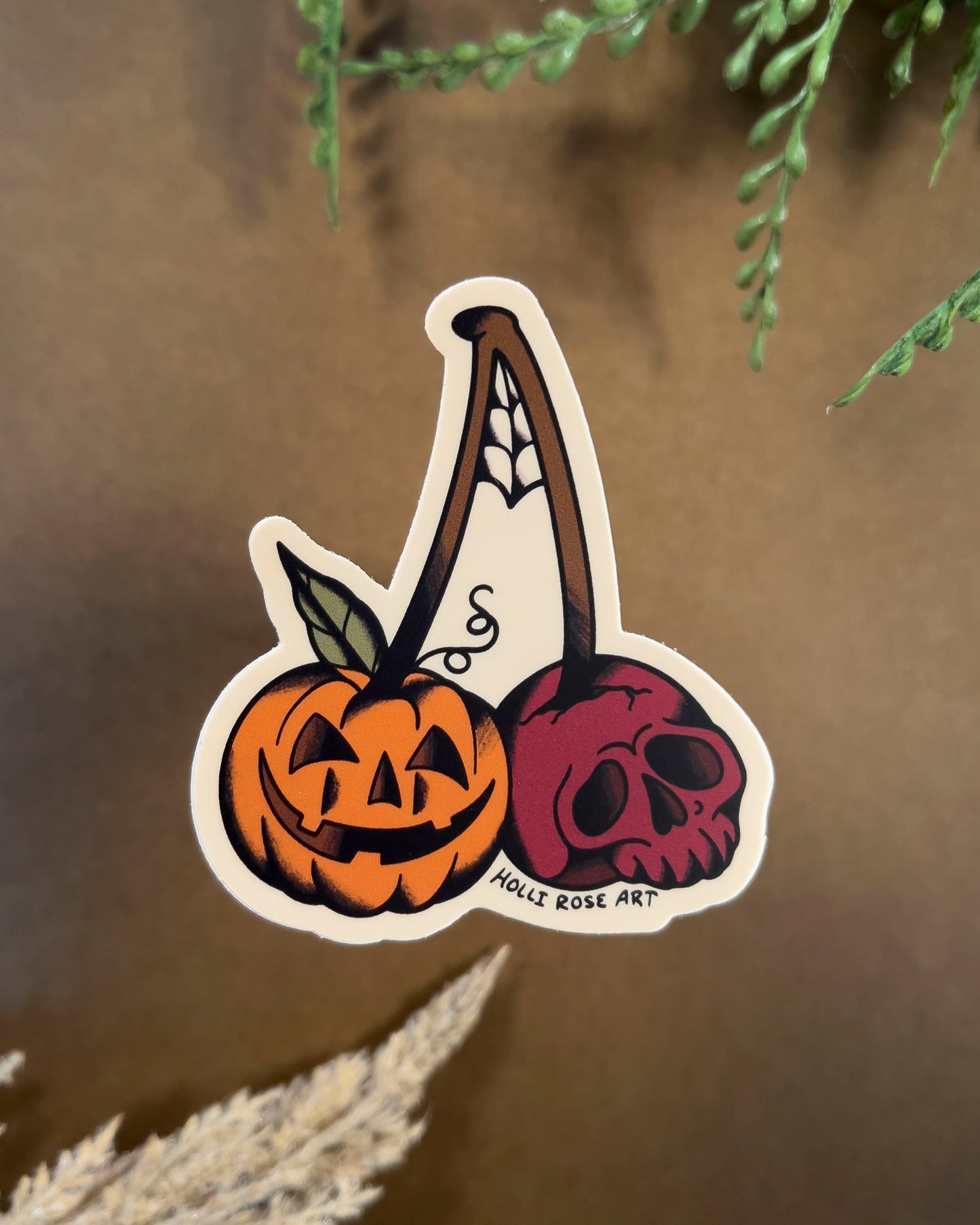 Spooky Cherries Sticker