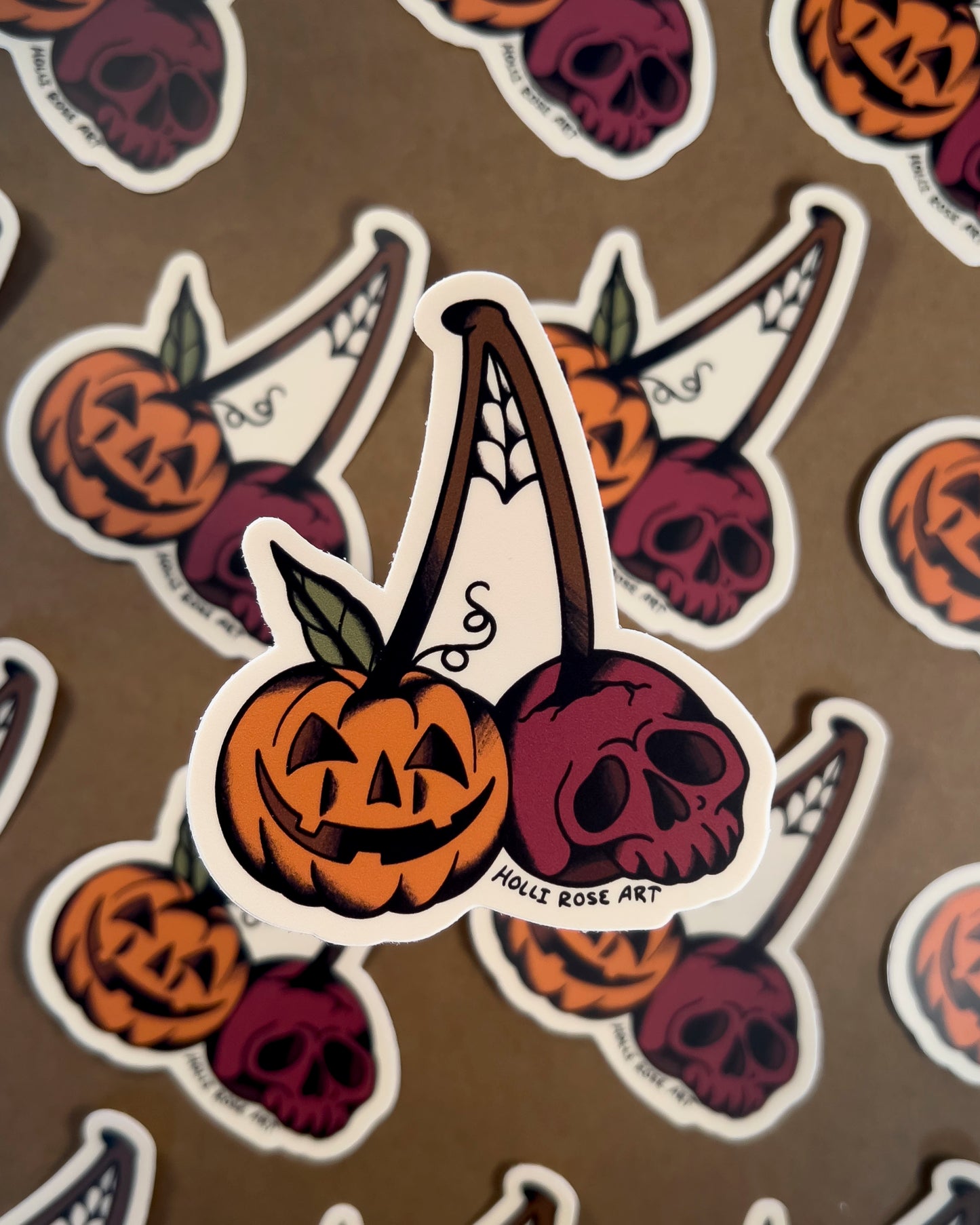Spooky Cherries Sticker