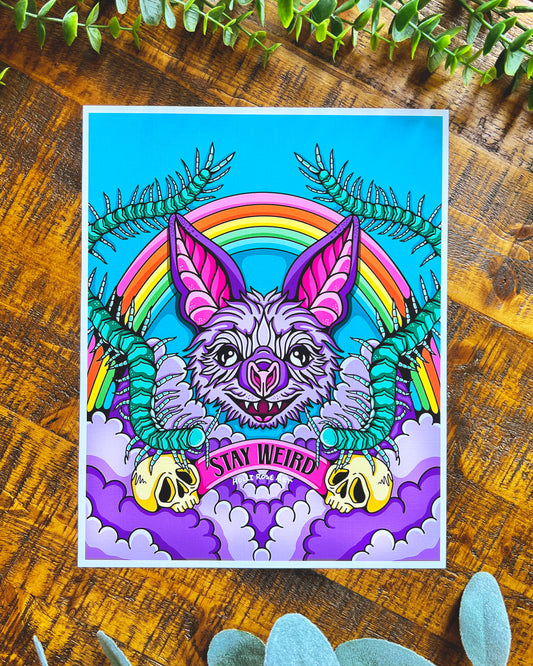 Stay Weird Art Print