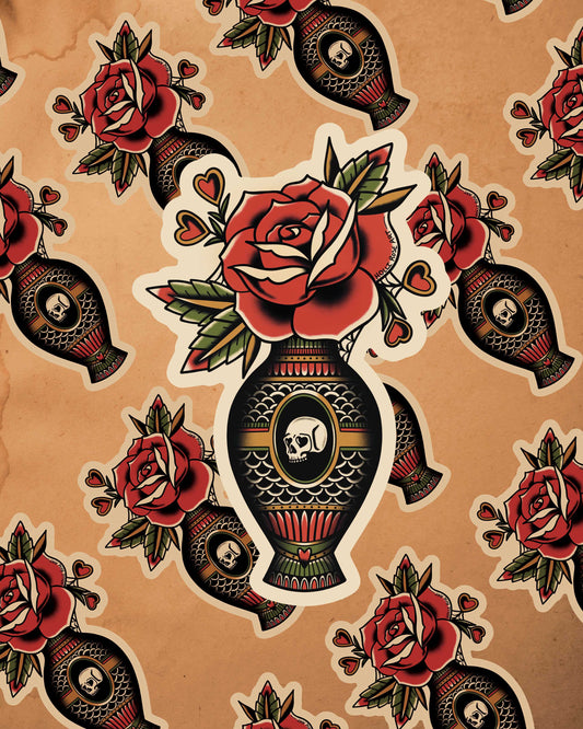 Rose Vase Sticker