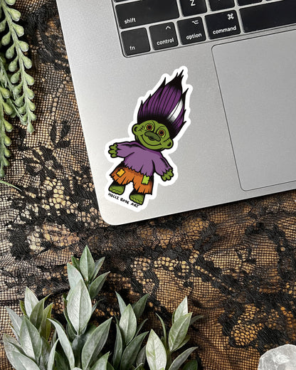 Spooky Troll Sticker