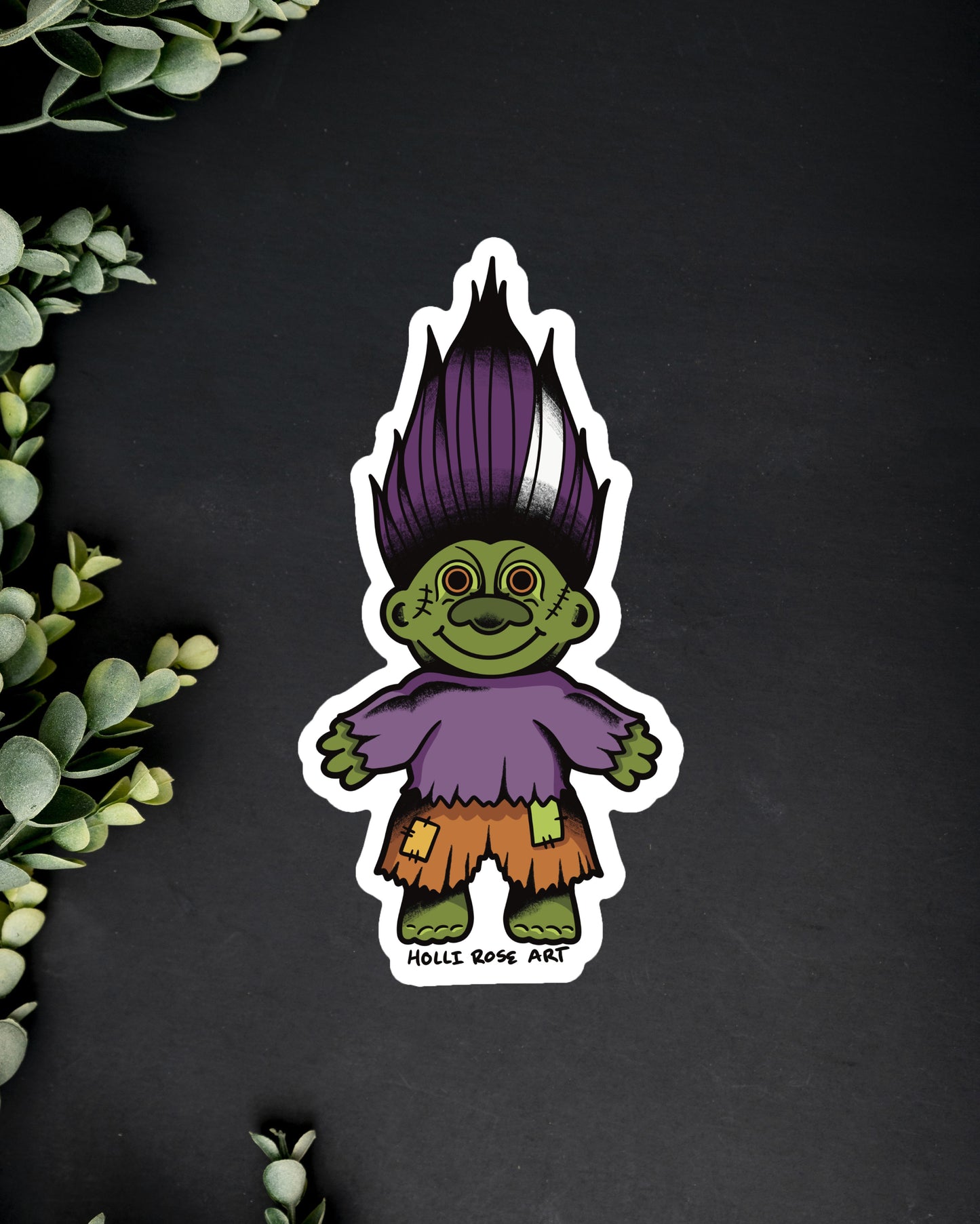 Spooky Troll Sticker
