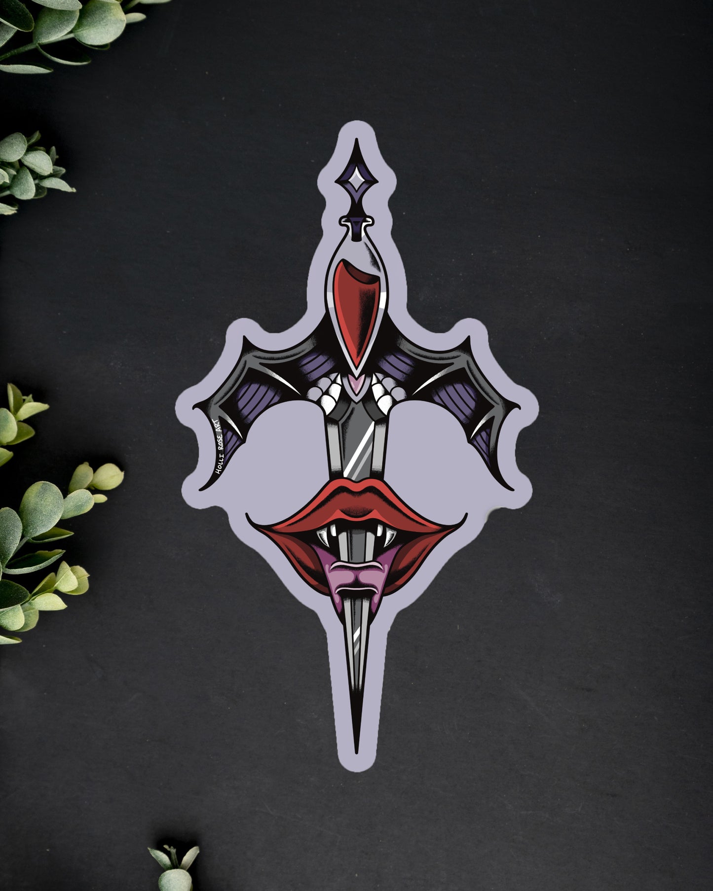 Vampire Dagger Sticker