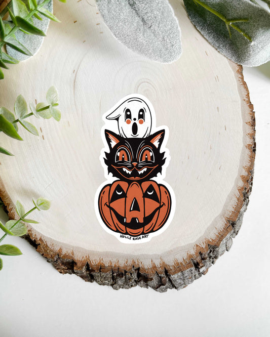 Vintage Halloween Sticker