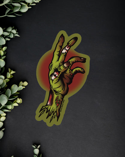 Zombie Hand Sticker