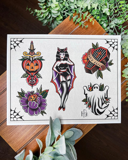 Halloween Flash Sheet Print