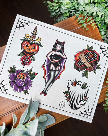 Halloween Flash Sheet Print