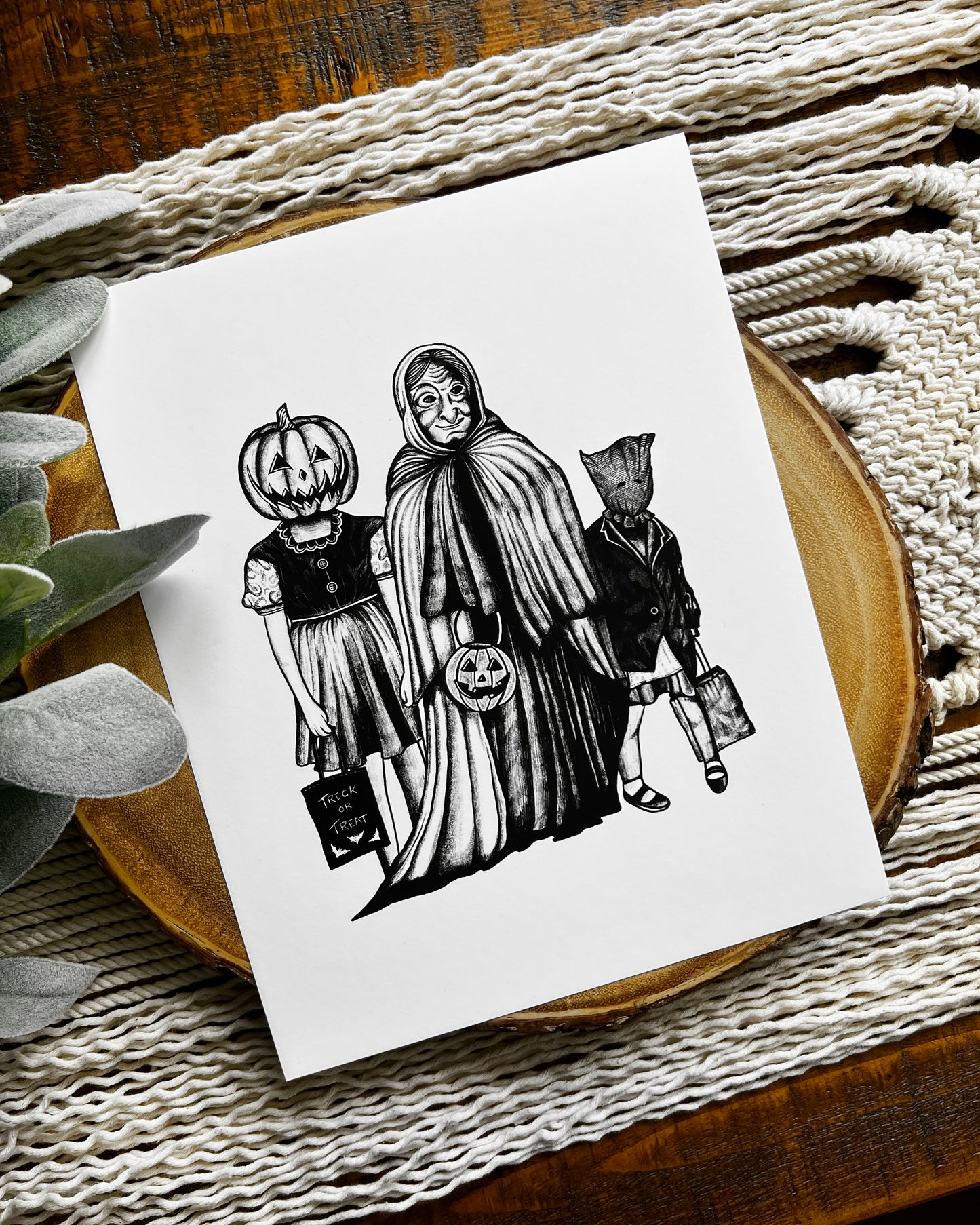 Trick or Treaters Print