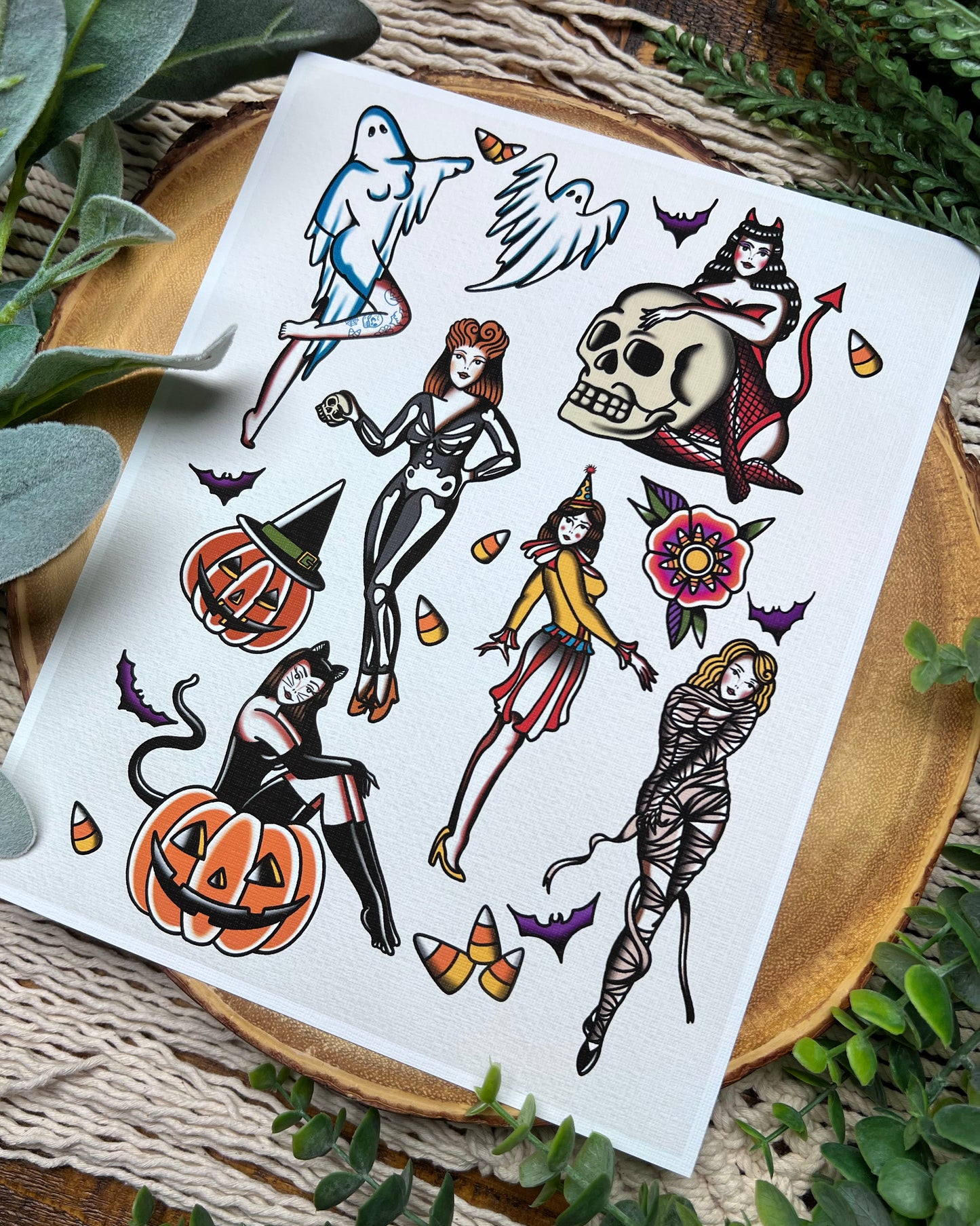 Spooky Babes Pt. 2 Flash Sheet Print