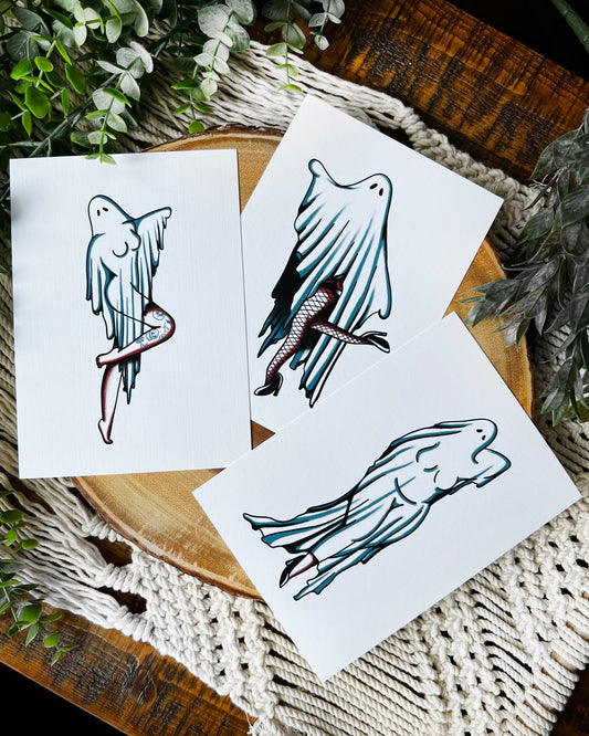 Ghosty Trio Print Set OR Individuals