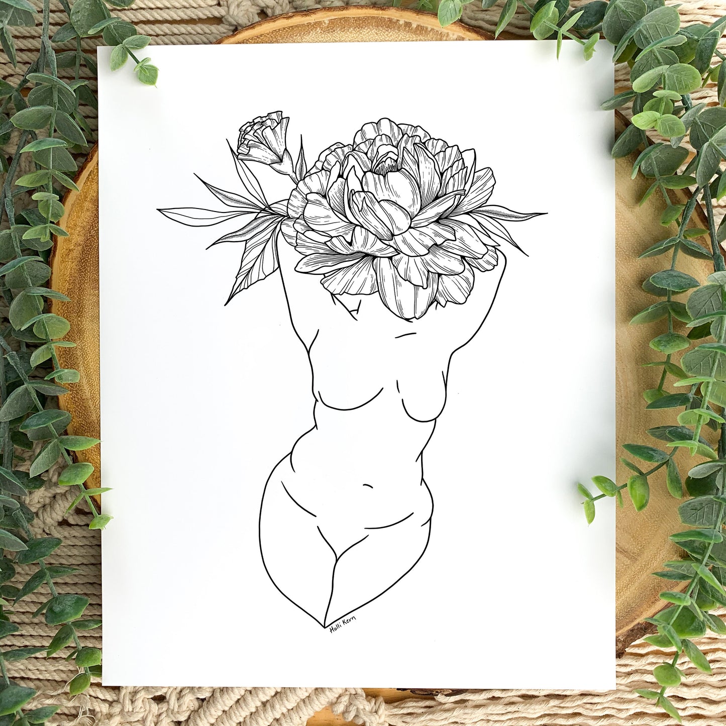 Floral Plant Lady Print