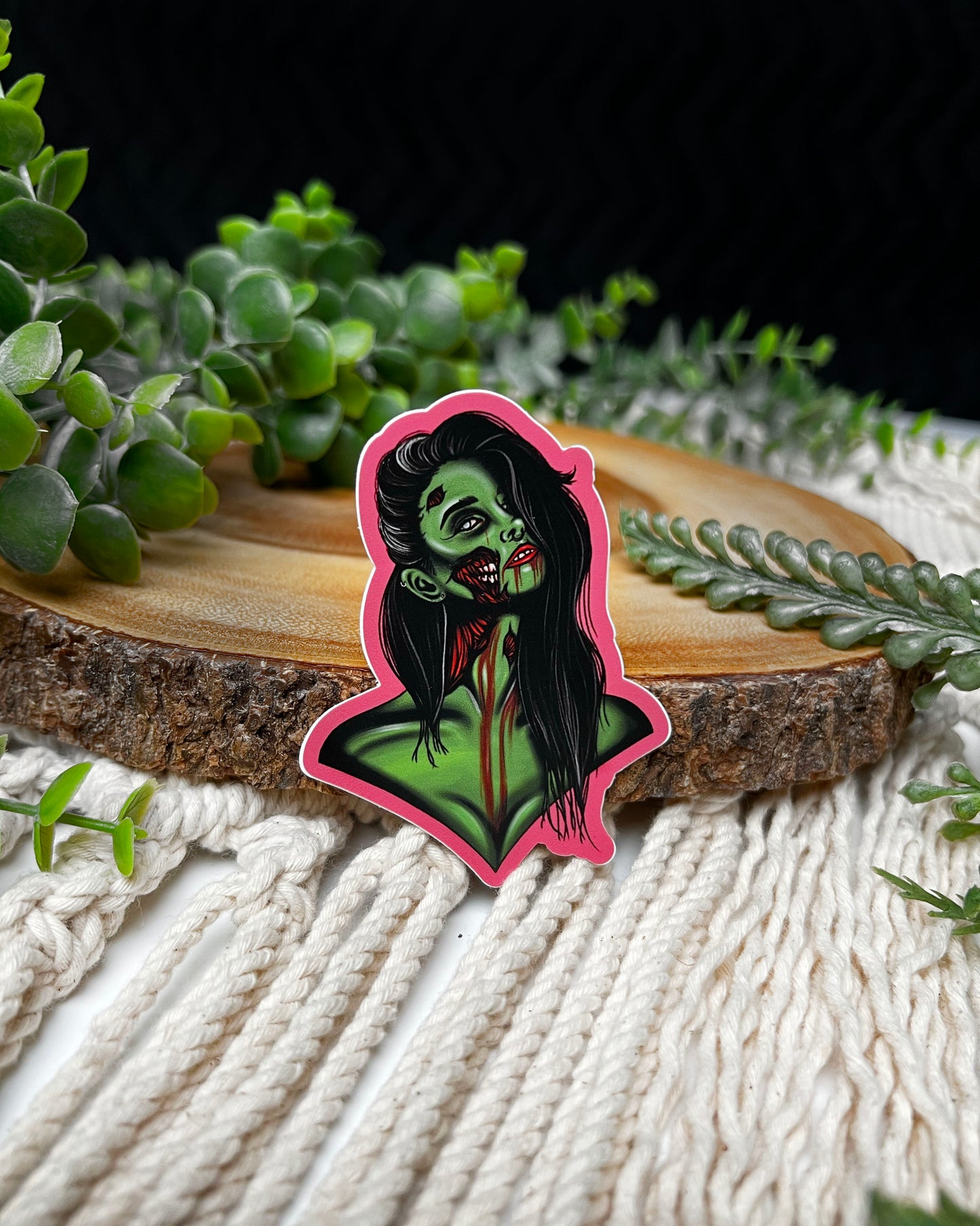 Zombie Girl Sticker