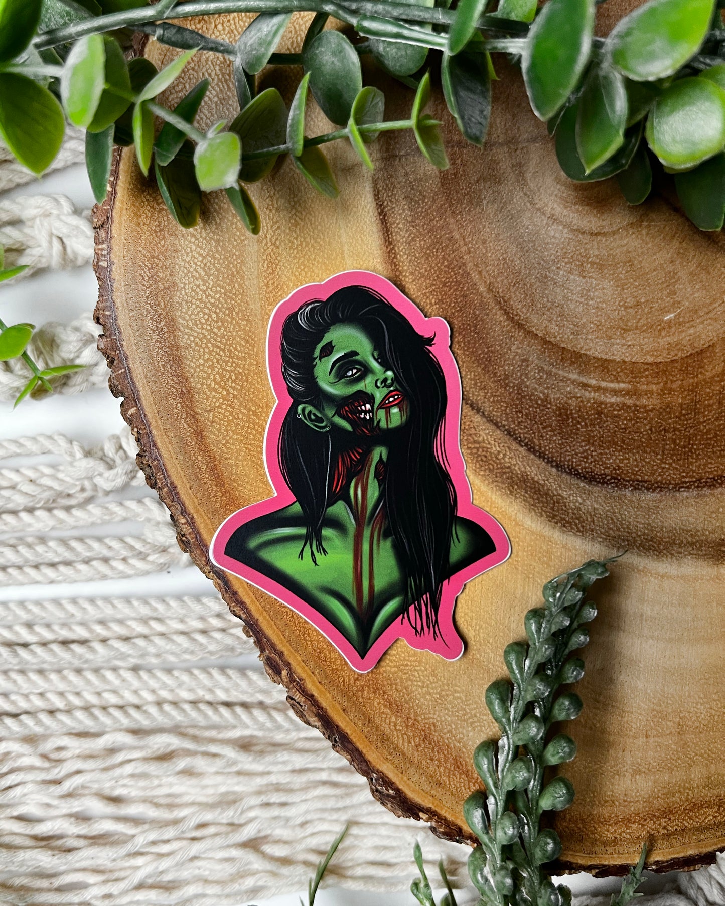 Zombie Girl Sticker