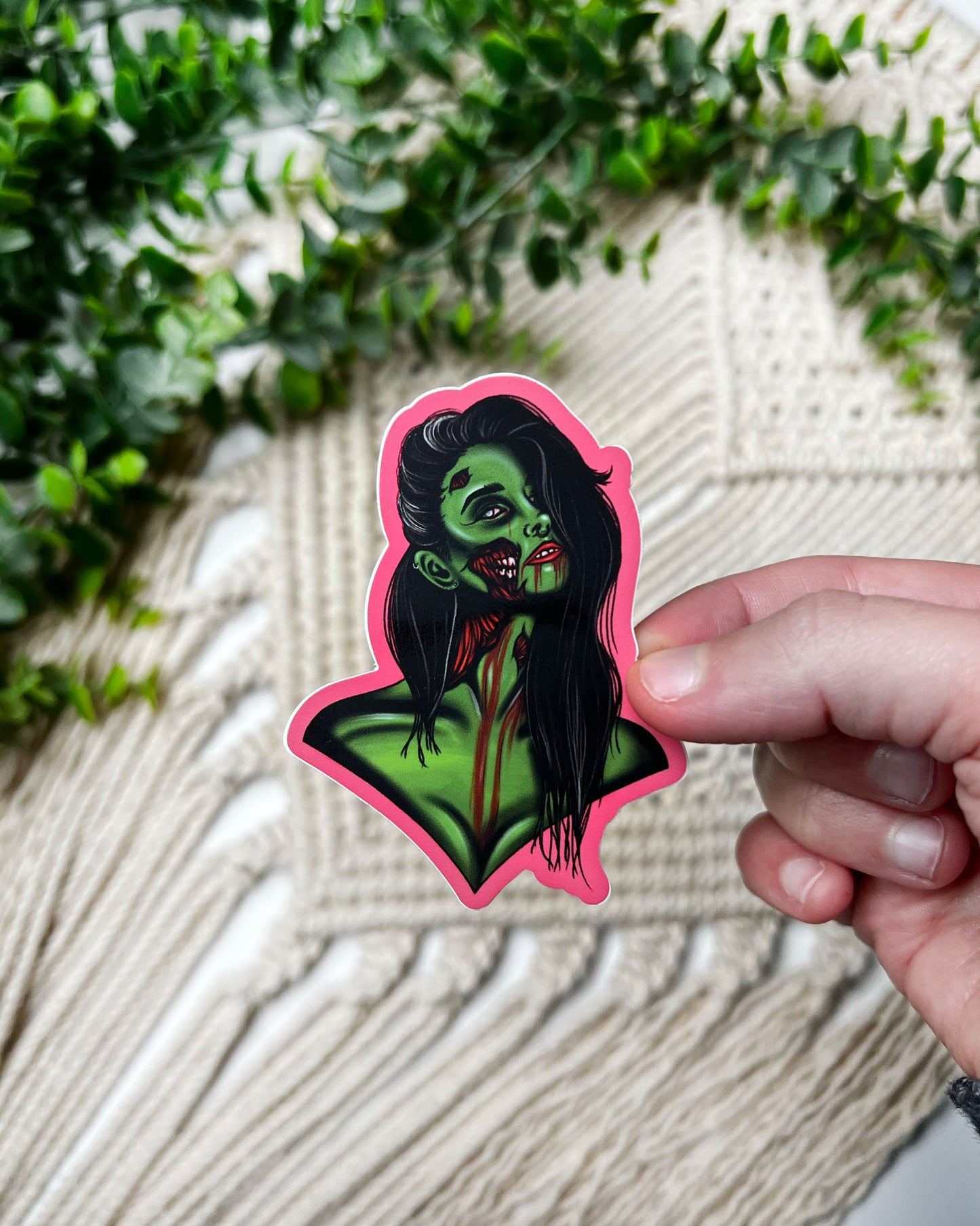Zombie Girl Sticker